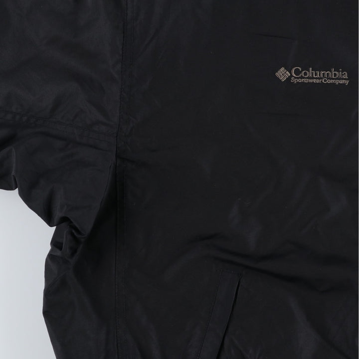 00'S Columbia padded jacket, puffer jacket, men's XL size Nylon black type Vintage Second Hand