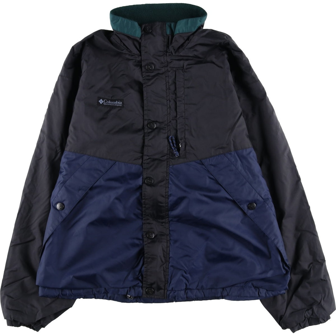 90s-00'S Columbia Padded Puffer Jacket, Men's Size Medium unclear black type Vintage Second Hand