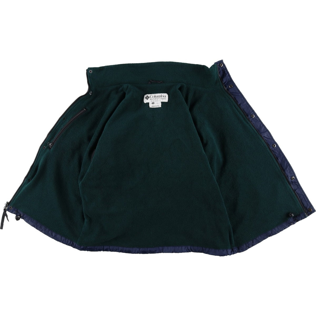 90s-00'S Columbia Padded Puffer Jacket, Men's Size Medium unclear black type Vintage Second Hand