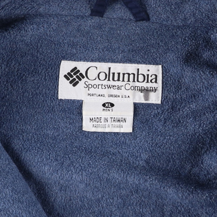 90s-00'S Columbia Men's XL Padded Puffer Jacket Nylon Navy blue Vintage Second Hand