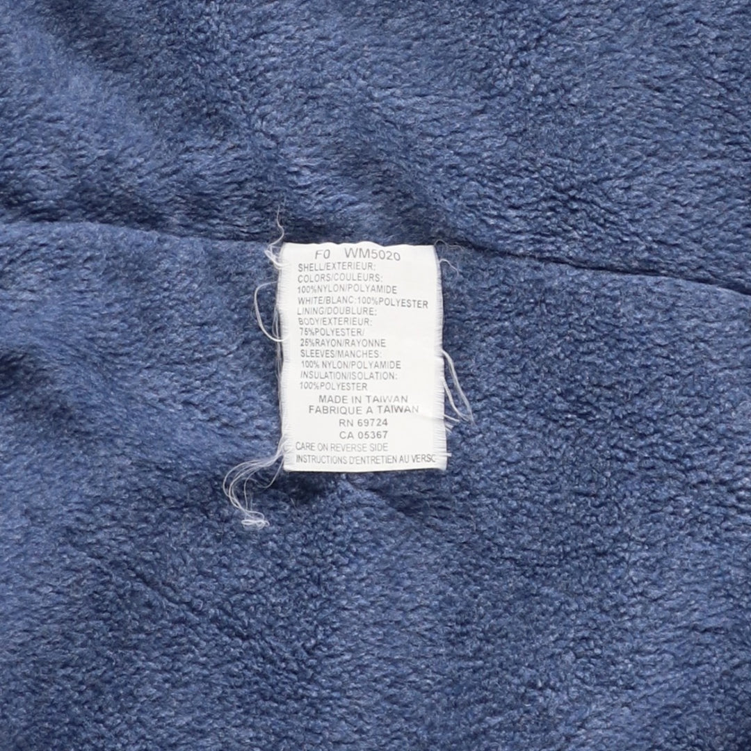 90s-00'S Columbia Men's XL Padded Puffer Jacket Nylon Navy blue Vintage Second Hand