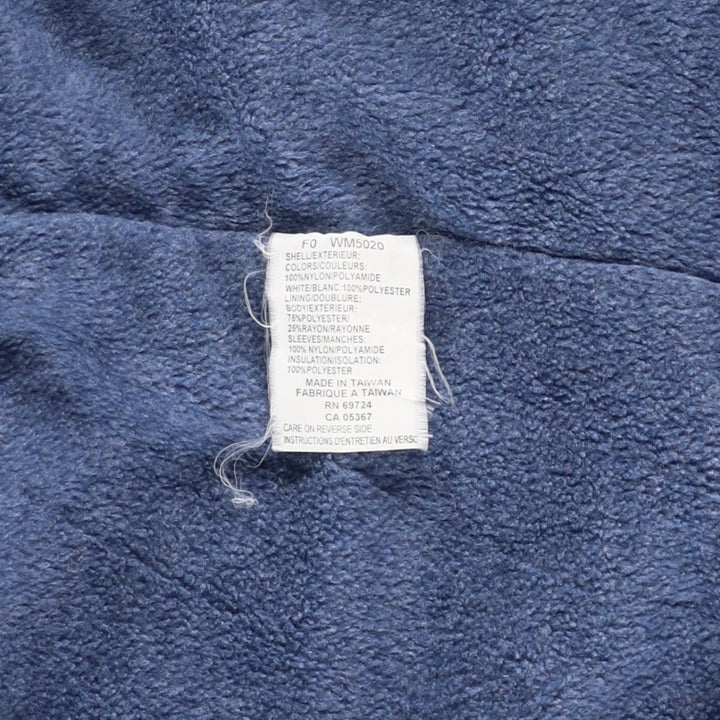 90s-00'S Columbia Men's XL Padded Puffer Jacket Nylon Navy blue Vintage Second Hand