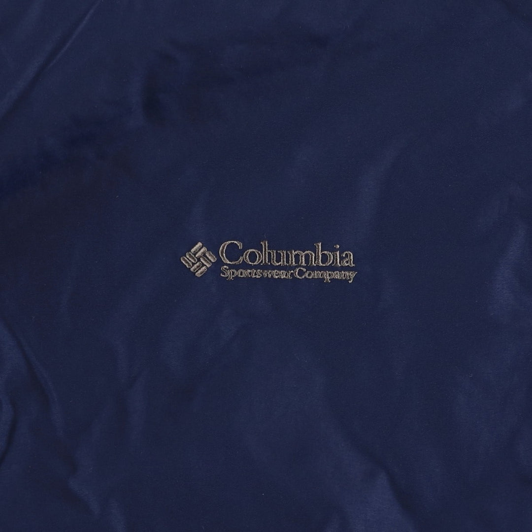 90s-00'S Columbia Men's XL Padded Puffer Jacket Nylon Navy blue Vintage Second Hand