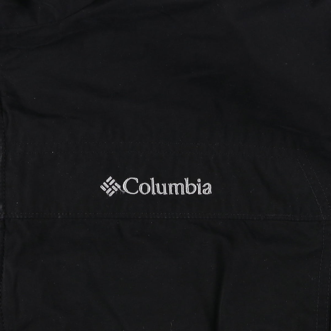 Columbia Windbreaker Men's XL cotton black type Vintage Second Hand