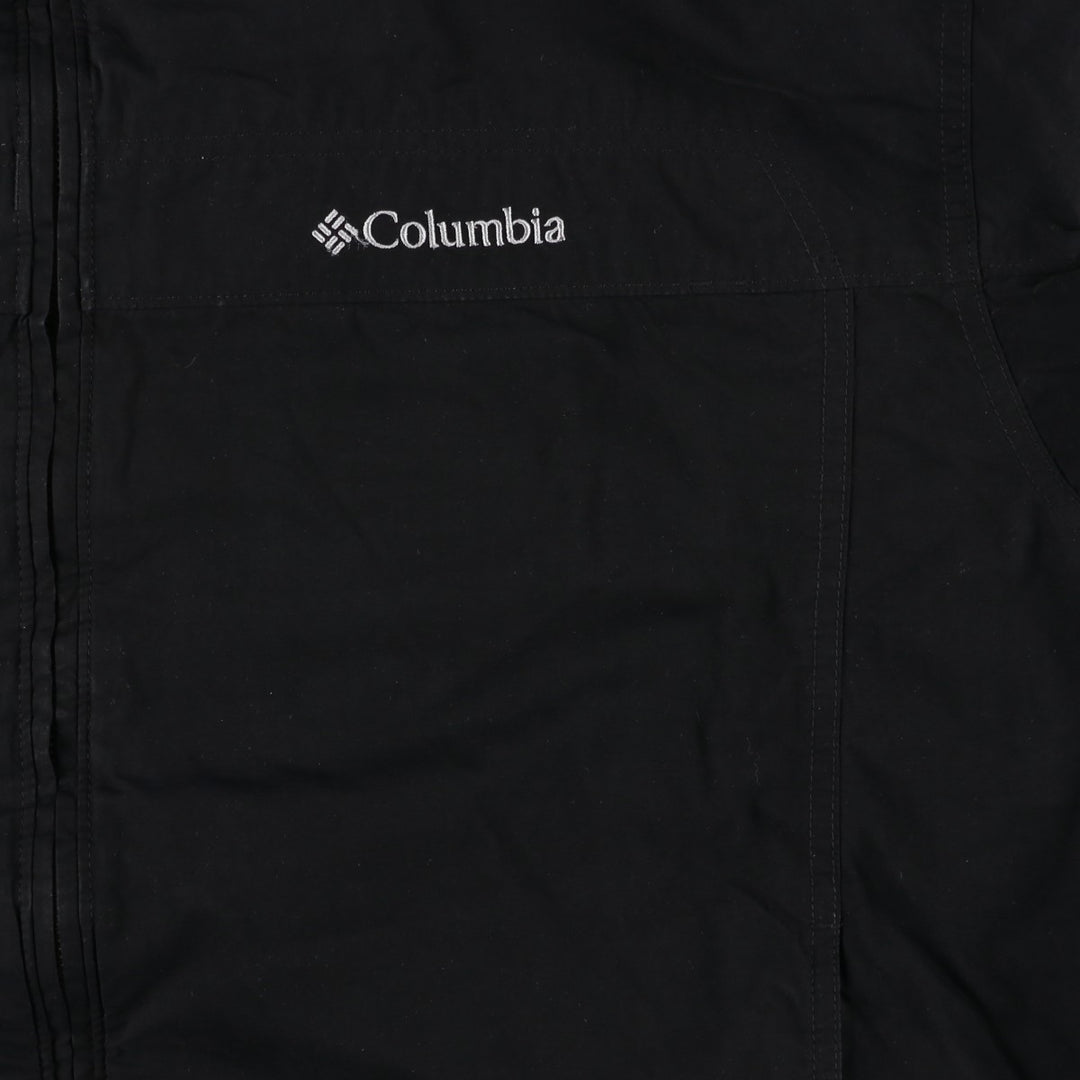Columbia Windbreaker Men's XL cotton black type Vintage Second Hand