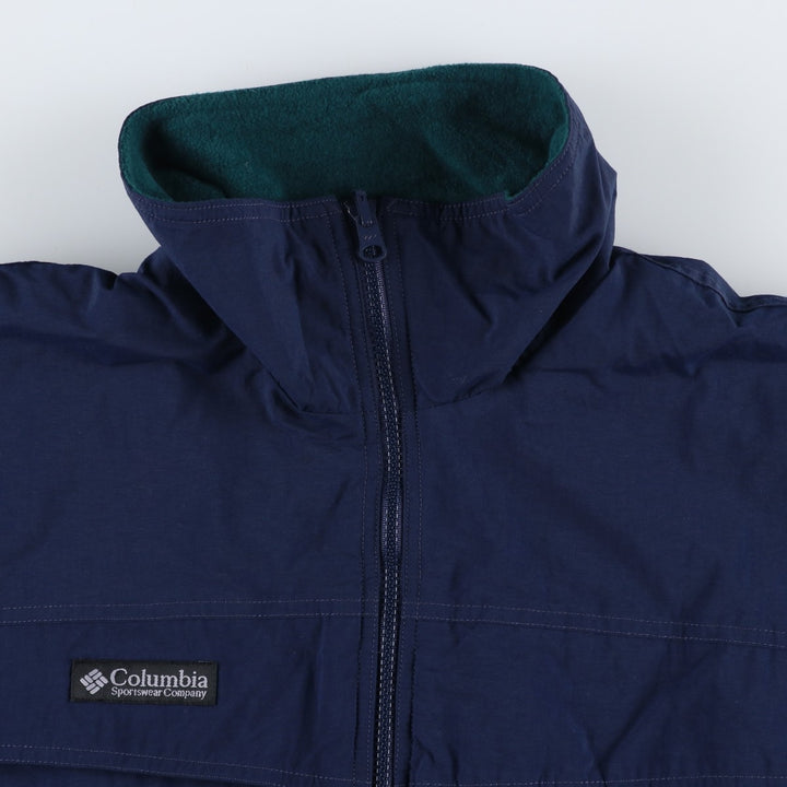 2000'S Columbia padded puffer jacket, men's size L Nylon navy blue type Vintage Second Hand