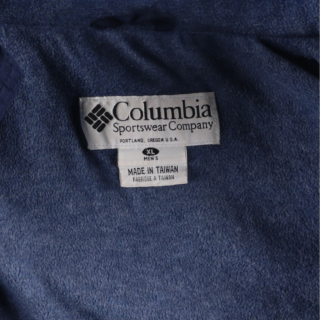 90s-00'S Columbia Men's XL Padded Puffer Jacket Nylon navy blue type Vintage Second Hand