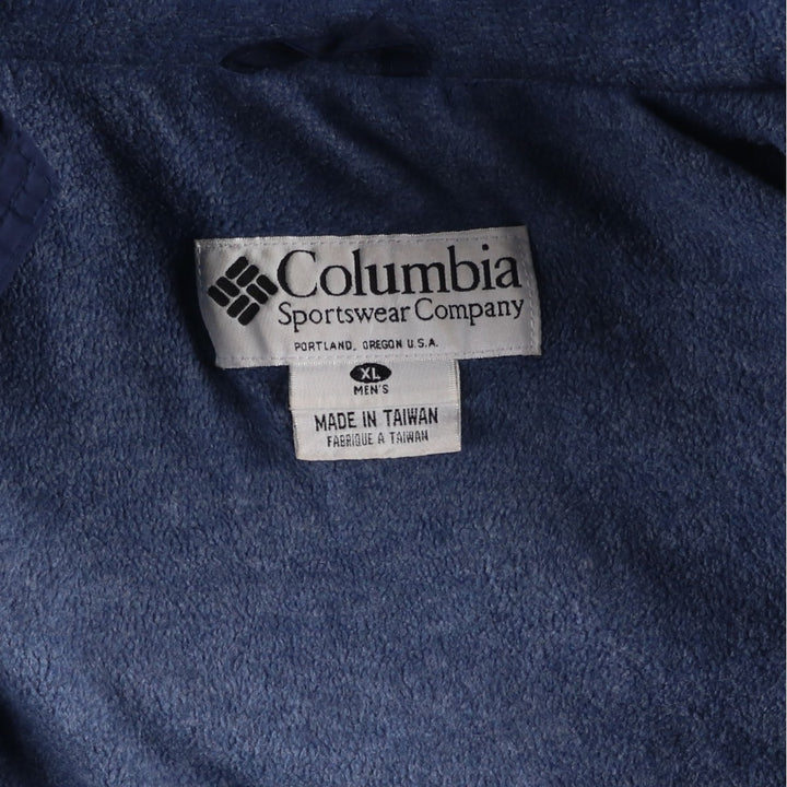 90s-00'S Columbia Men's XL Padded Puffer Jacket Nylon navy blue type Vintage Second Hand