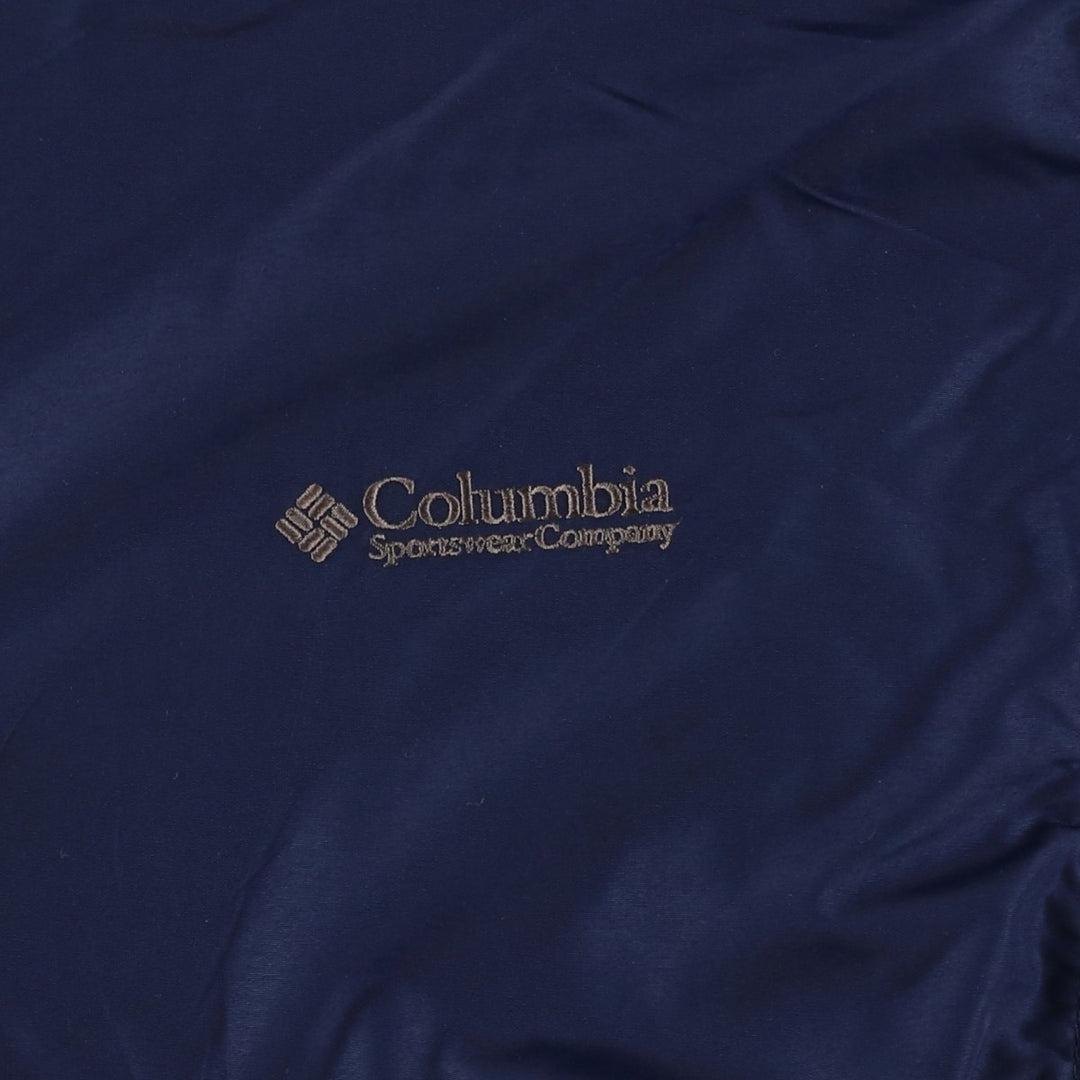 90s-00'S Columbia Men's XL Padded Puffer Jacket Nylon navy blue type Vintage Second Hand