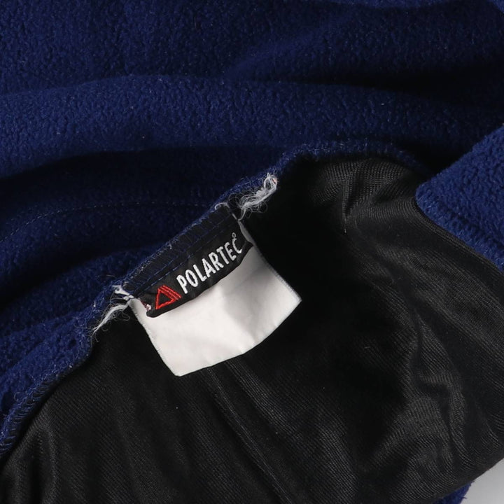 Vintage 90s-00'S Timberland Performance Fleece Vest, Made in USA, Men's Size Large polyester navy blue type Vintage Second Hand