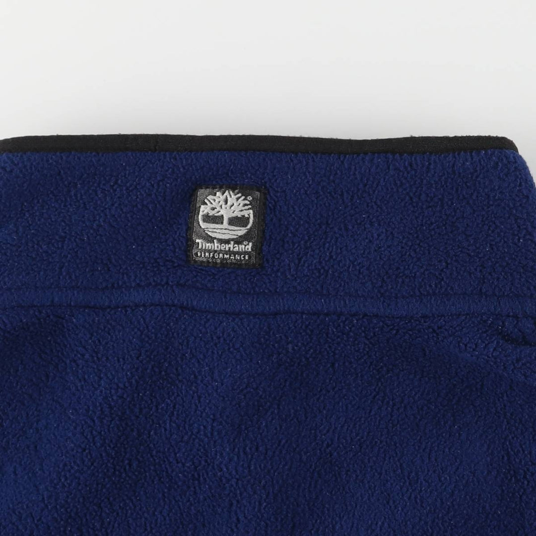 Vintage 90s-00'S Timberland Performance Fleece Vest, Made in USA, Men's Size Large polyester navy blue type Vintage Second Hand