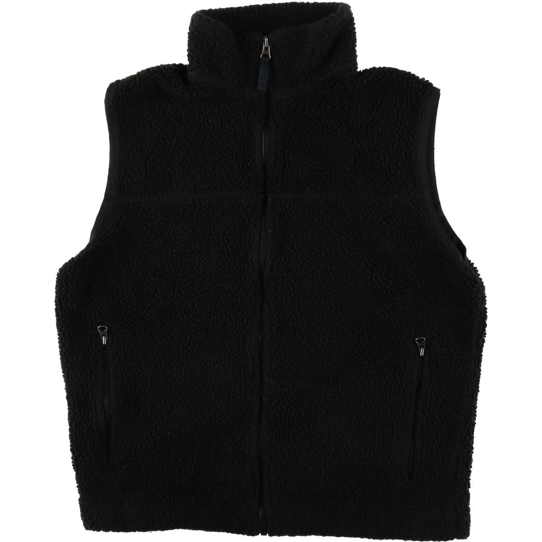 90'S GAP Vintage Fleece Vest, Men's Size Medium polyester black type Vintage Second Hand