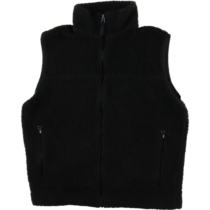 90'S GAP Vintage Fleece Vest, Men's Size Medium polyester black type Vintage Second Hand
