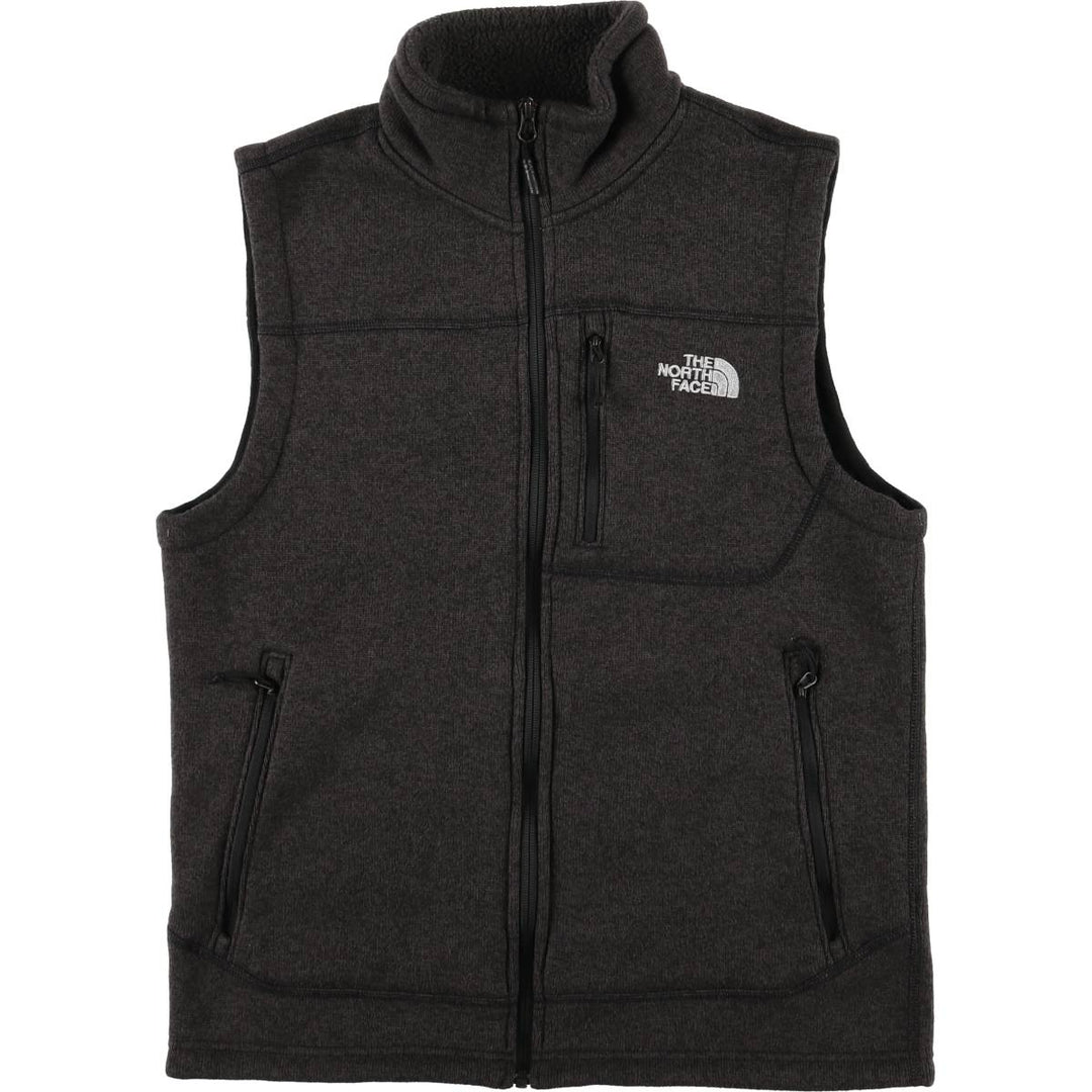 The North Face fleece vest, men's size M polyester Charcoal Vintage Second Hand