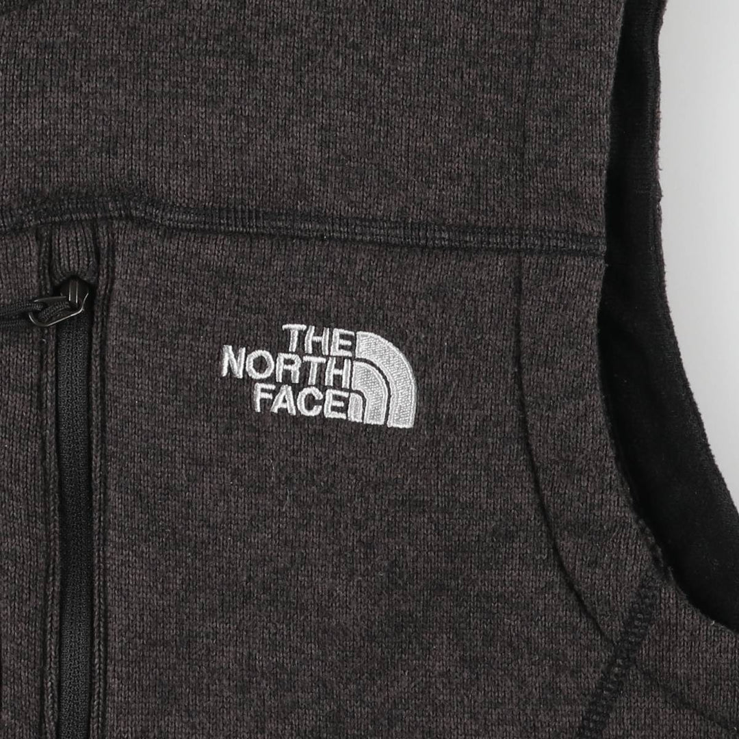 The North Face fleece vest, men's size M polyester Charcoal Vintage Second Hand