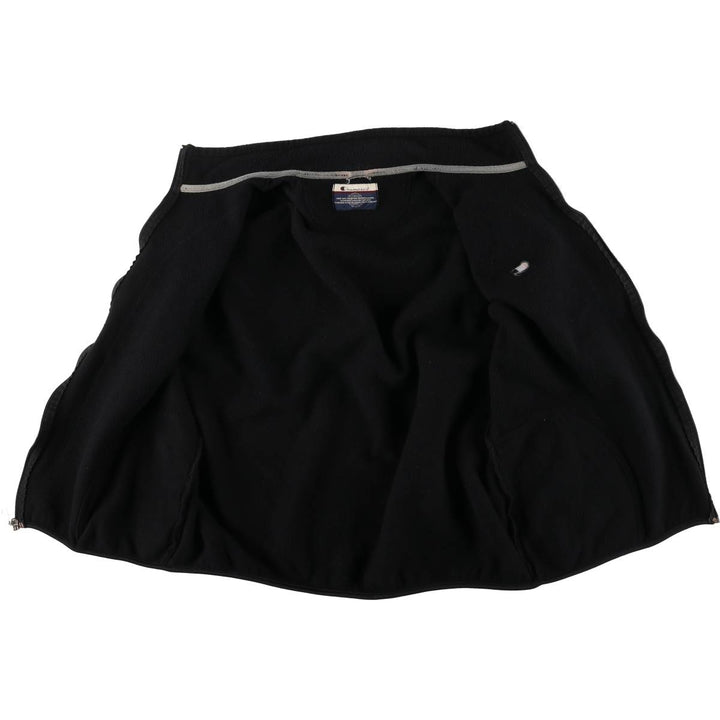 00'S Champion fleece vest, men's size L unclear black type Vintage Second Hand