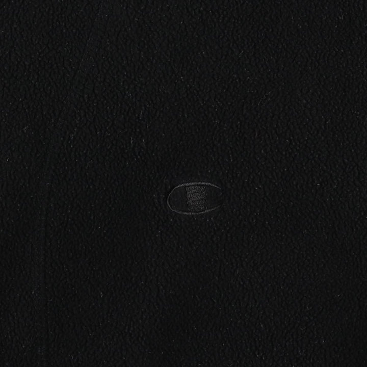 00'S Champion fleece vest, men's size L unclear black type Vintage Second Hand