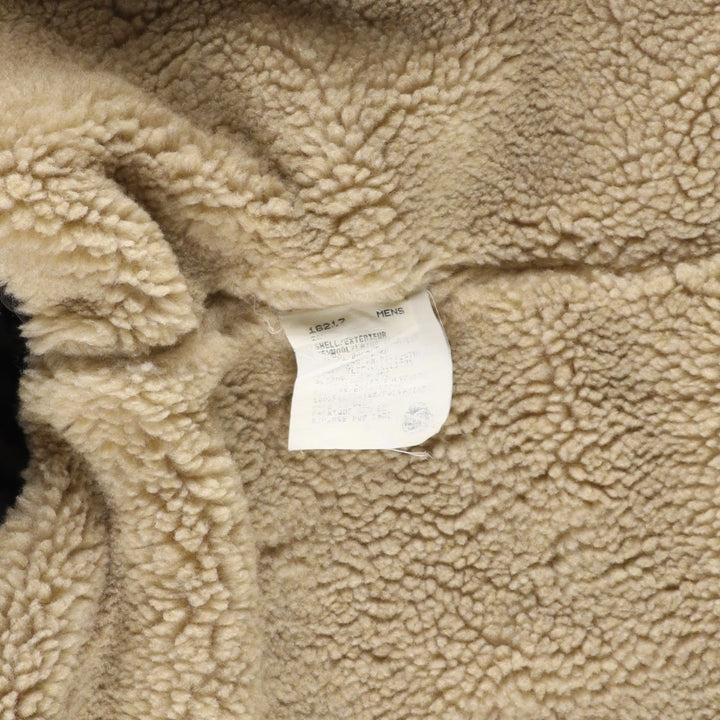 2000'S WOOLRICH Buffalo Check Wool Boa Jacket, Made in USA, Men's Size M wool Beige type Vintage Second Hand