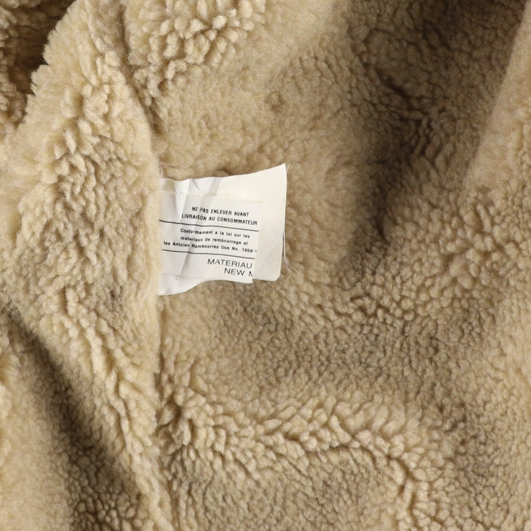 2000'S WOOLRICH Buffalo Check Wool Boa Jacket, Made in USA, Men's Size M wool Beige type Vintage Second Hand