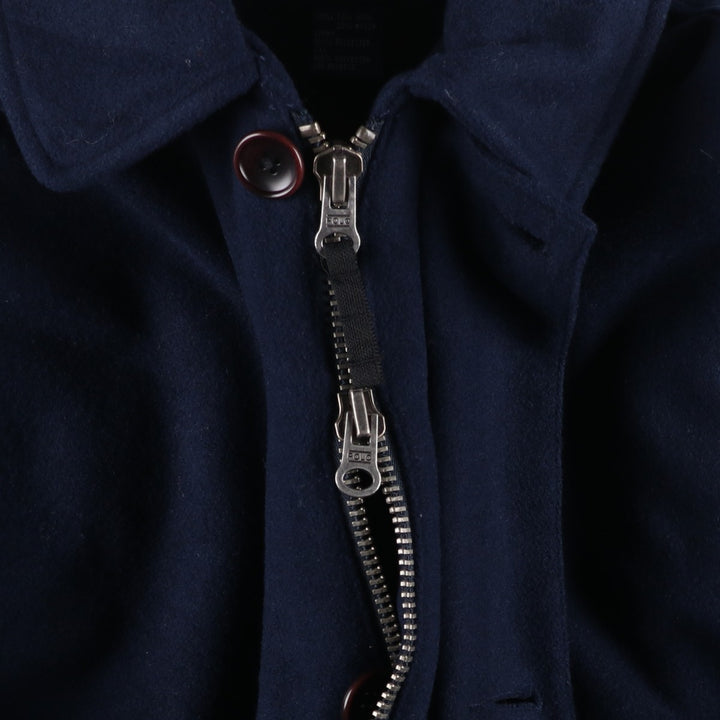 Ralph Lauren POLO by Ralph Lauren padded wool jacket, men's size M wool navy blue type Vintage Second Hand