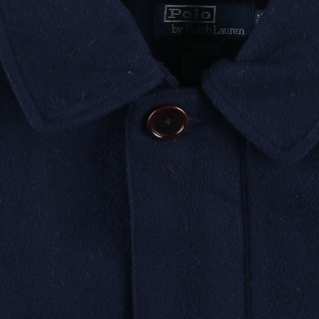 Ralph Lauren POLO by Ralph Lauren padded wool jacket, men's size M wool navy blue type Vintage Second Hand