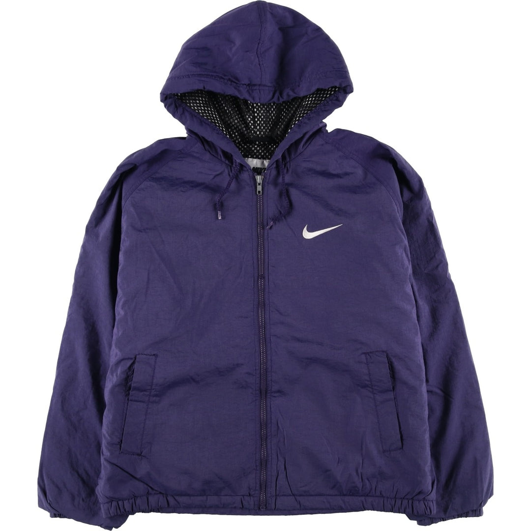 90s-00'S Nike Nylon Parka, Men's Size Medium Nylon Purple type blue-purple Vintage Second Hand