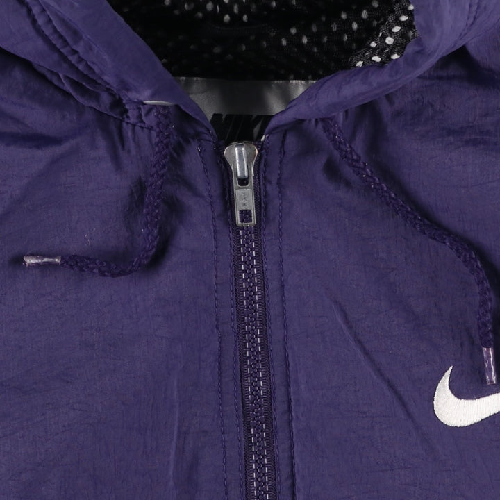 90s-00'S Nike Nylon Parka, Men's Size Medium Nylon Purple type blue-purple Vintage Second Hand