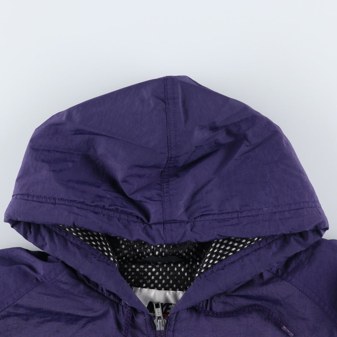 90s-00'S Nike Nylon Parka, Men's Size Medium Nylon Purple type blue-purple Vintage Second Hand