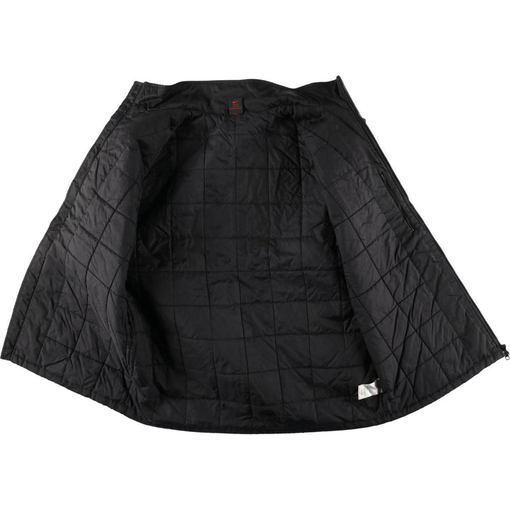 90'S Nike Back Logo Padded Puffer Jacket Men's Medium Vintage Nylon black type Vintage Second Hand