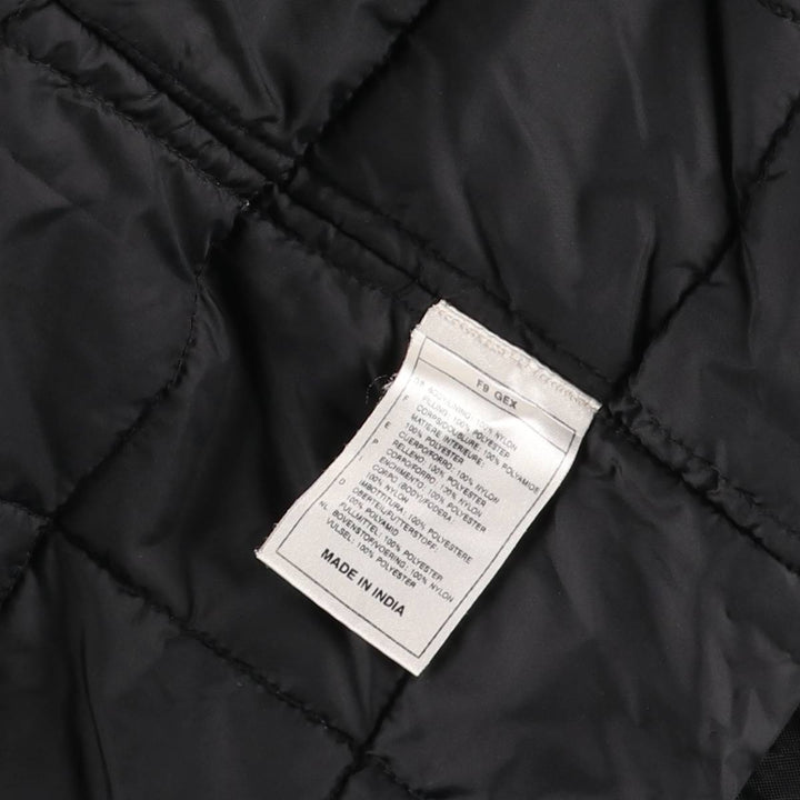 90'S Nike Back Logo Padded Puffer Jacket Men's Medium Vintage Nylon black type Vintage Second Hand