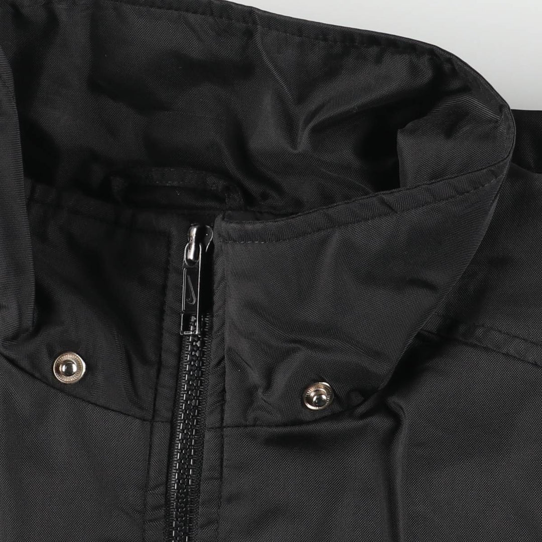 90'S Nike Back Logo Padded Puffer Jacket Men's Medium Vintage Nylon black type Vintage Second Hand