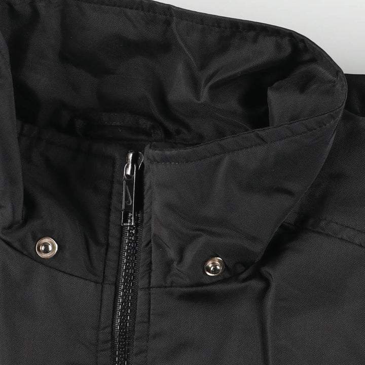 90'S Nike Back Logo Padded Puffer Jacket Men's Medium Vintage Nylon black type Vintage Second Hand