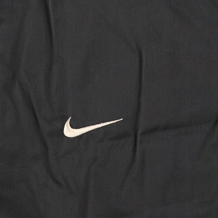 90'S Nike Back Logo Padded Puffer Jacket Men's Medium Vintage Nylon black type Vintage Second Hand