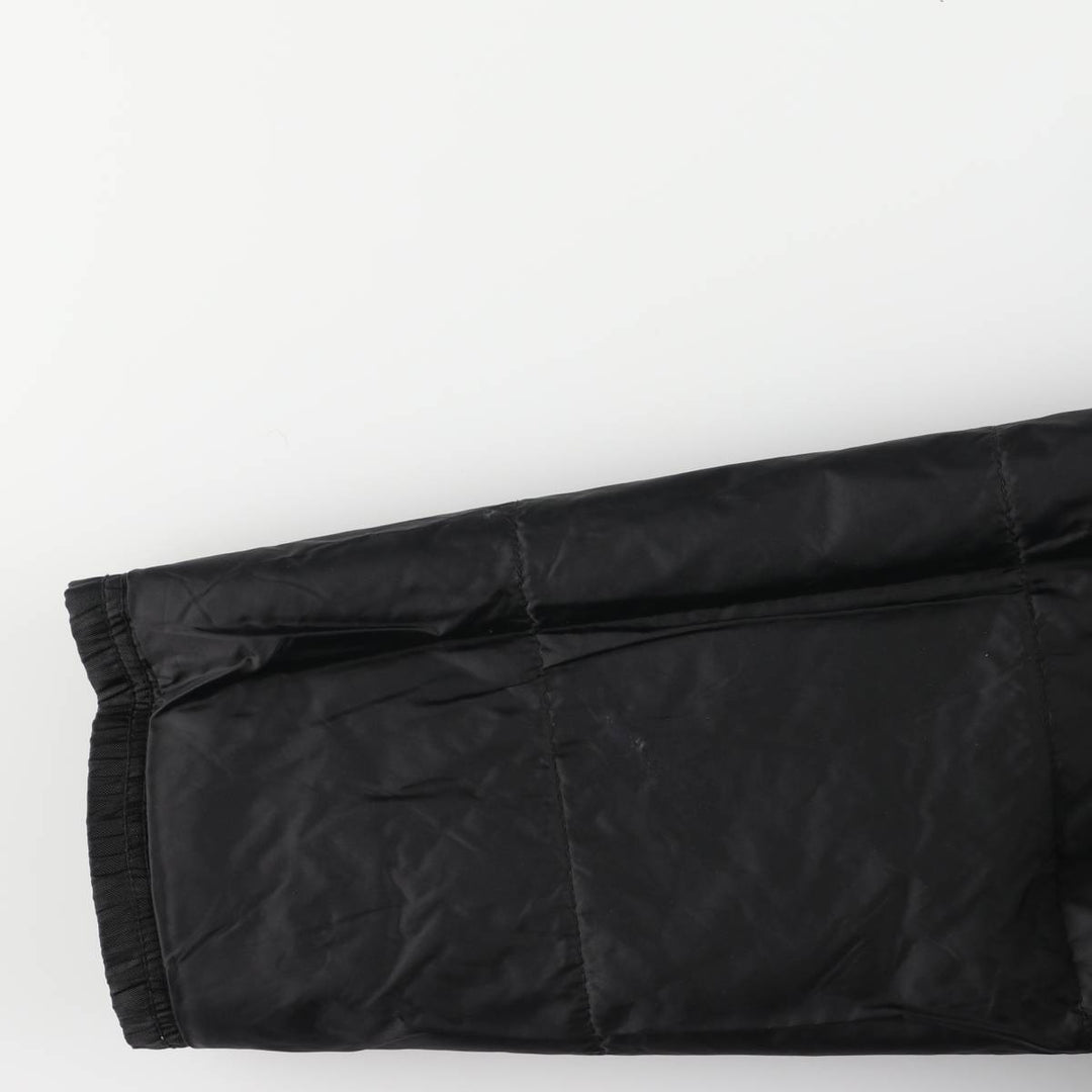 90'S Nike Back Logo Padded Puffer Jacket Men's Medium Vintage Nylon black type Vintage Second Hand