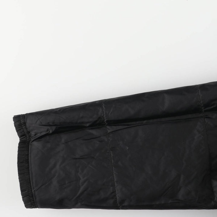 90'S Nike Back Logo Padded Puffer Jacket Men's Medium Vintage Nylon black type Vintage Second Hand