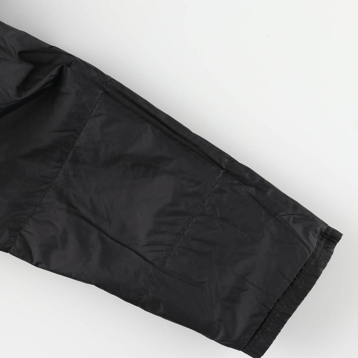 90'S Nike Back Logo Padded Puffer Jacket Men's Medium Vintage Nylon black type Vintage Second Hand