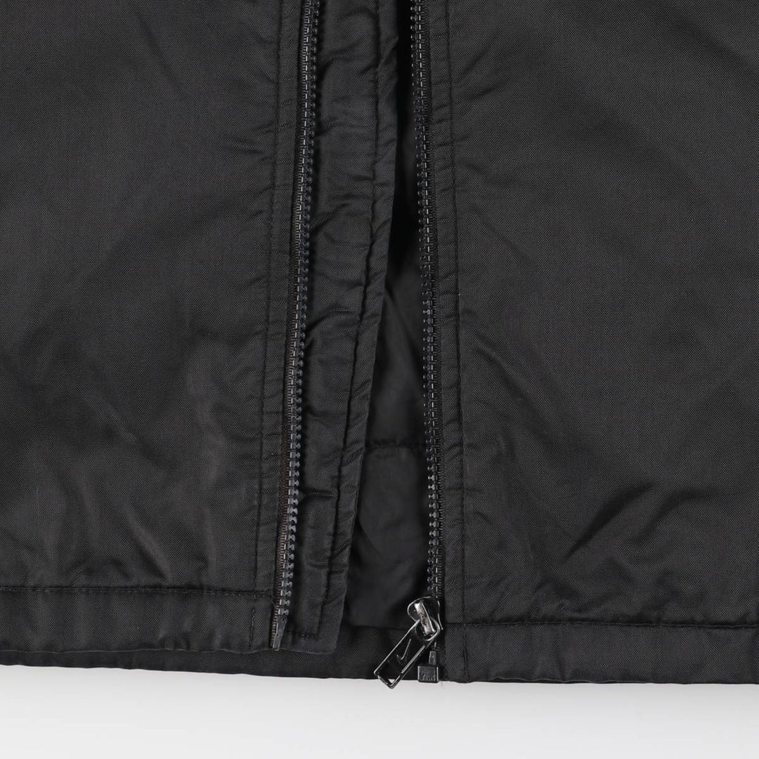 90'S Nike Back Logo Padded Puffer Jacket Men's Medium Vintage Nylon black type Vintage Second Hand