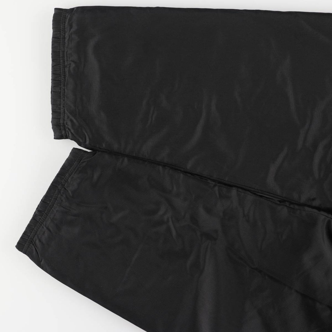 90'S Nike Back Logo Padded Puffer Jacket Men's Medium Vintage Nylon black type Vintage Second Hand