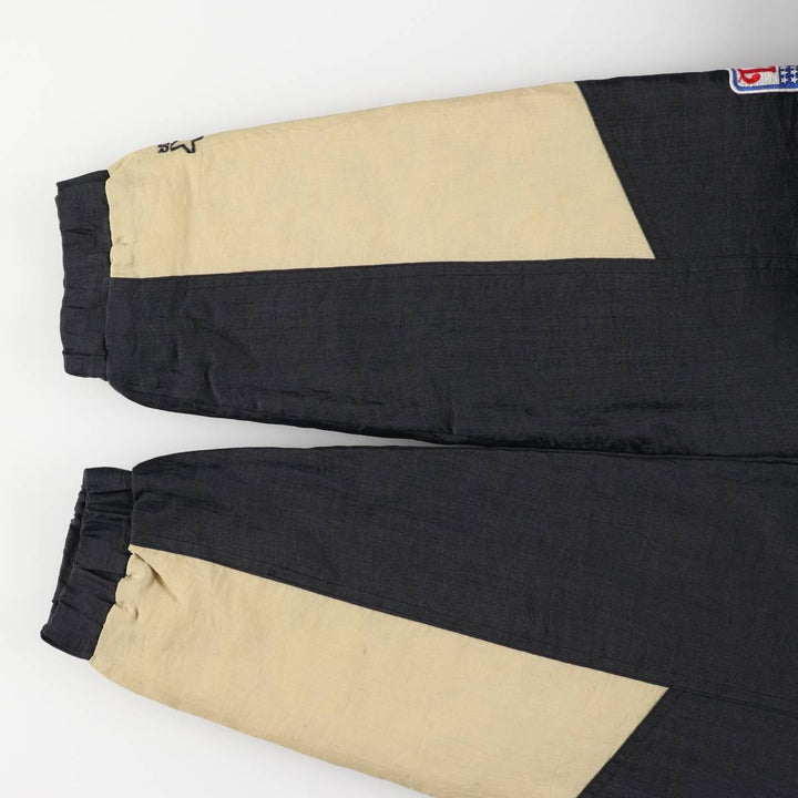 90'S Starter NFL PROLINE NFL New Orleans Saints Back Logo Padded Anorak Parka, Men's Size Small Nylon Beige type Vintage Second Hand