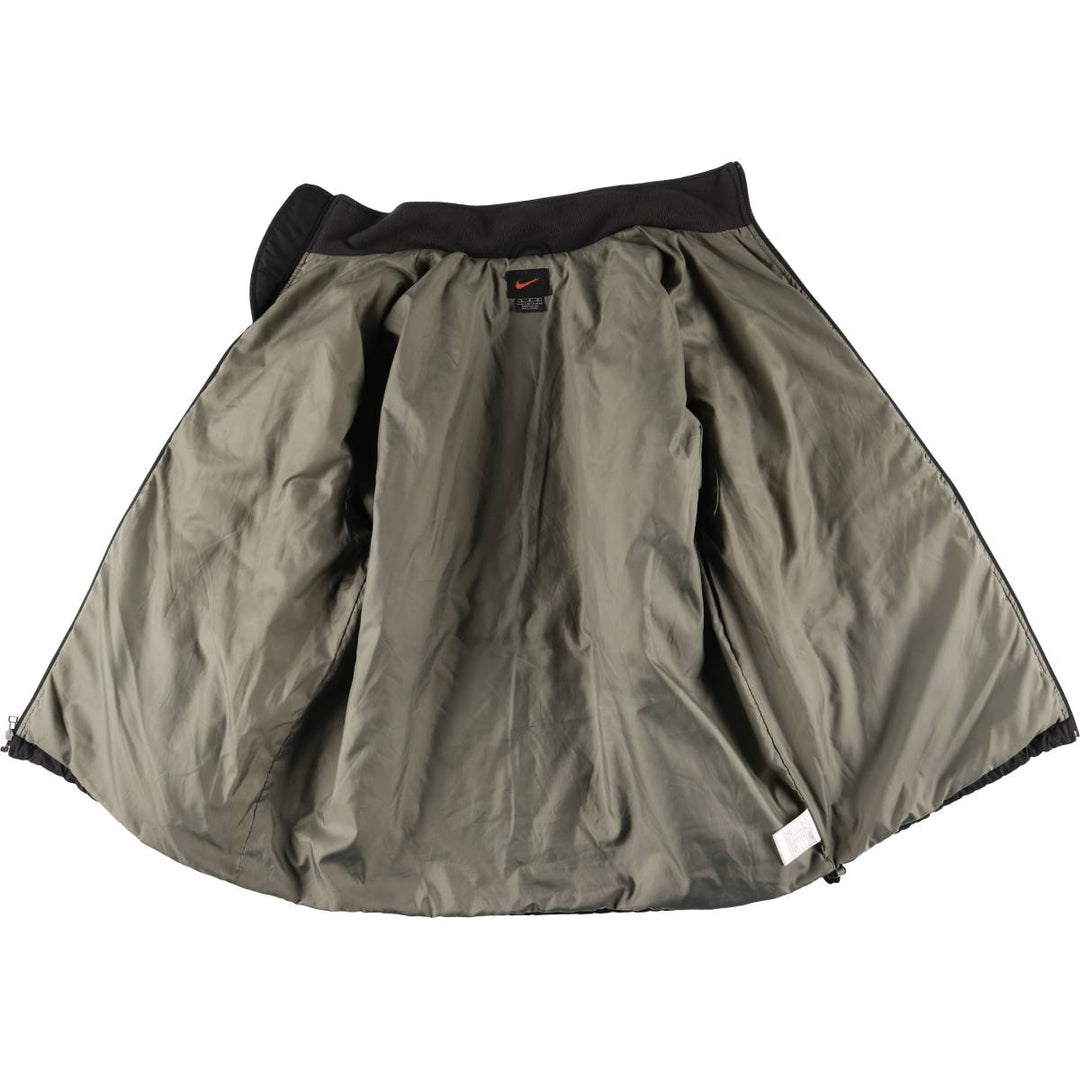 90s-00'S Nike padded puffer jacket, men's size L polyester black type Vintage Second Hand