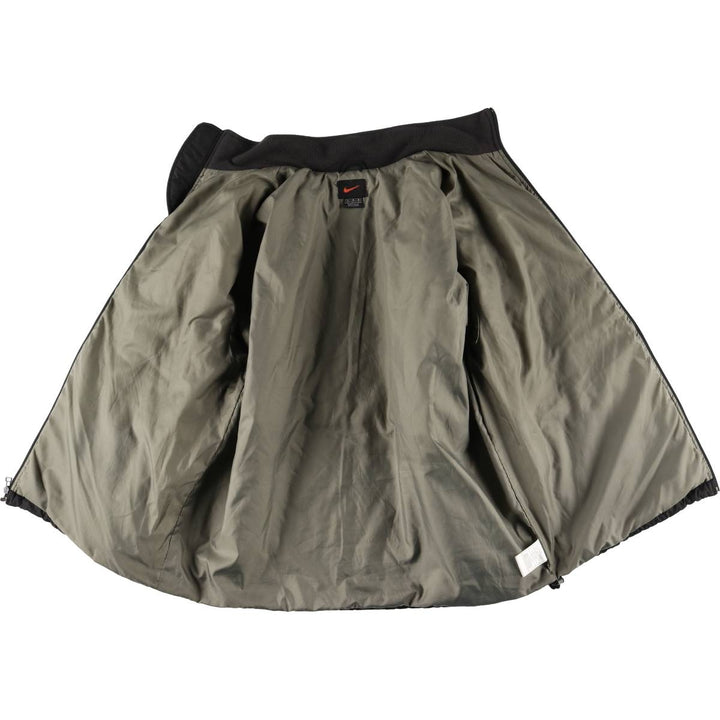 90s-00'S Nike padded puffer jacket, men's size L polyester black type Vintage Second Hand