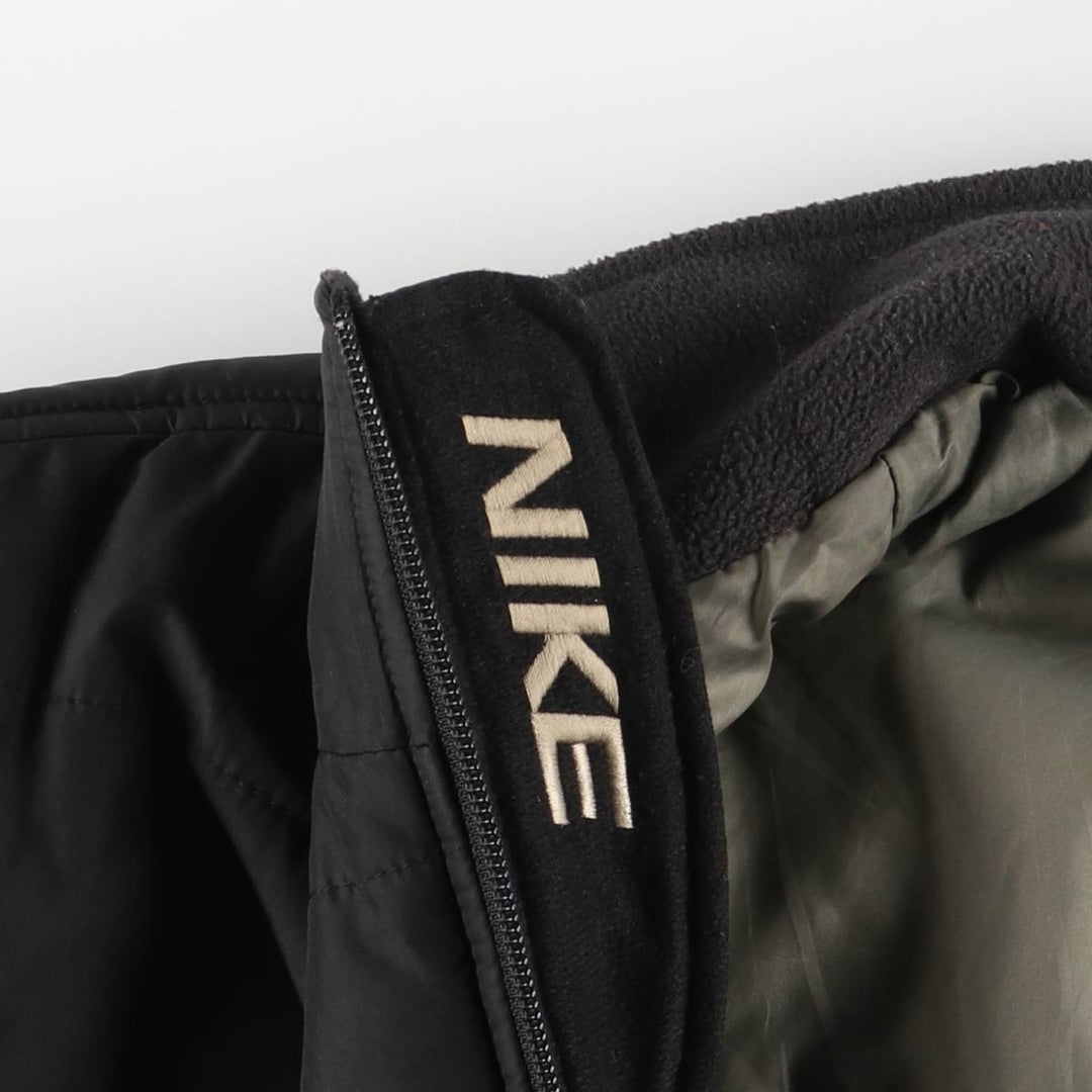 90s-00'S Nike padded puffer jacket, men's size L polyester black type Vintage Second Hand