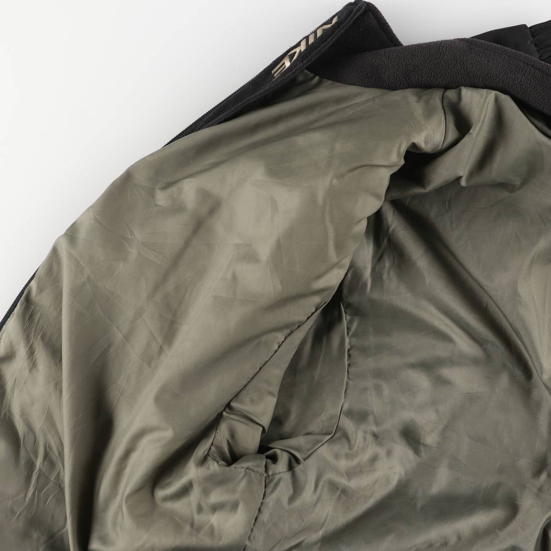90s-00'S Nike padded puffer jacket, men's size L polyester black type Vintage Second Hand