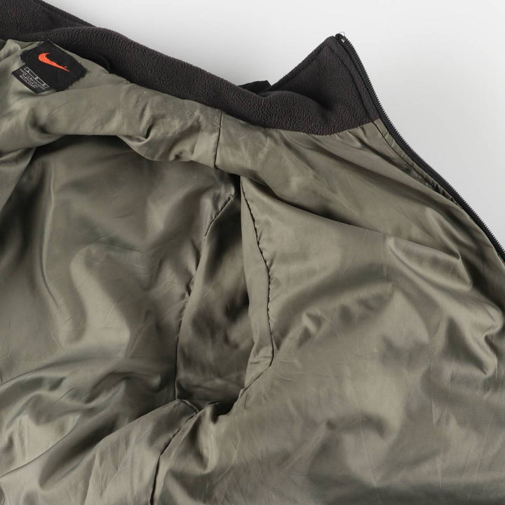 90s-00'S Nike padded puffer jacket, men's size L polyester black type Vintage Second Hand