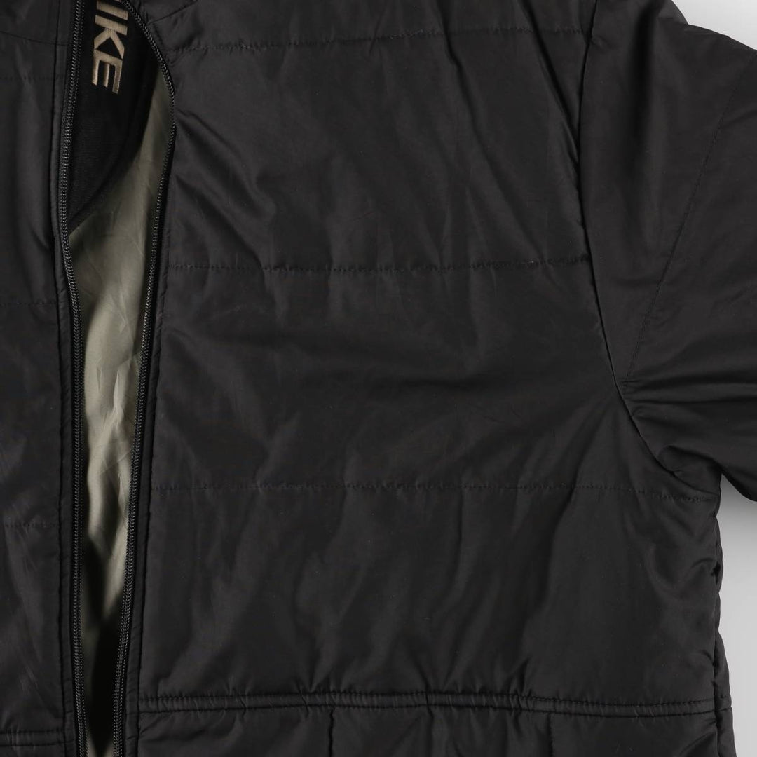 90s-00'S Nike padded puffer jacket, men's size L polyester black type Vintage Second Hand