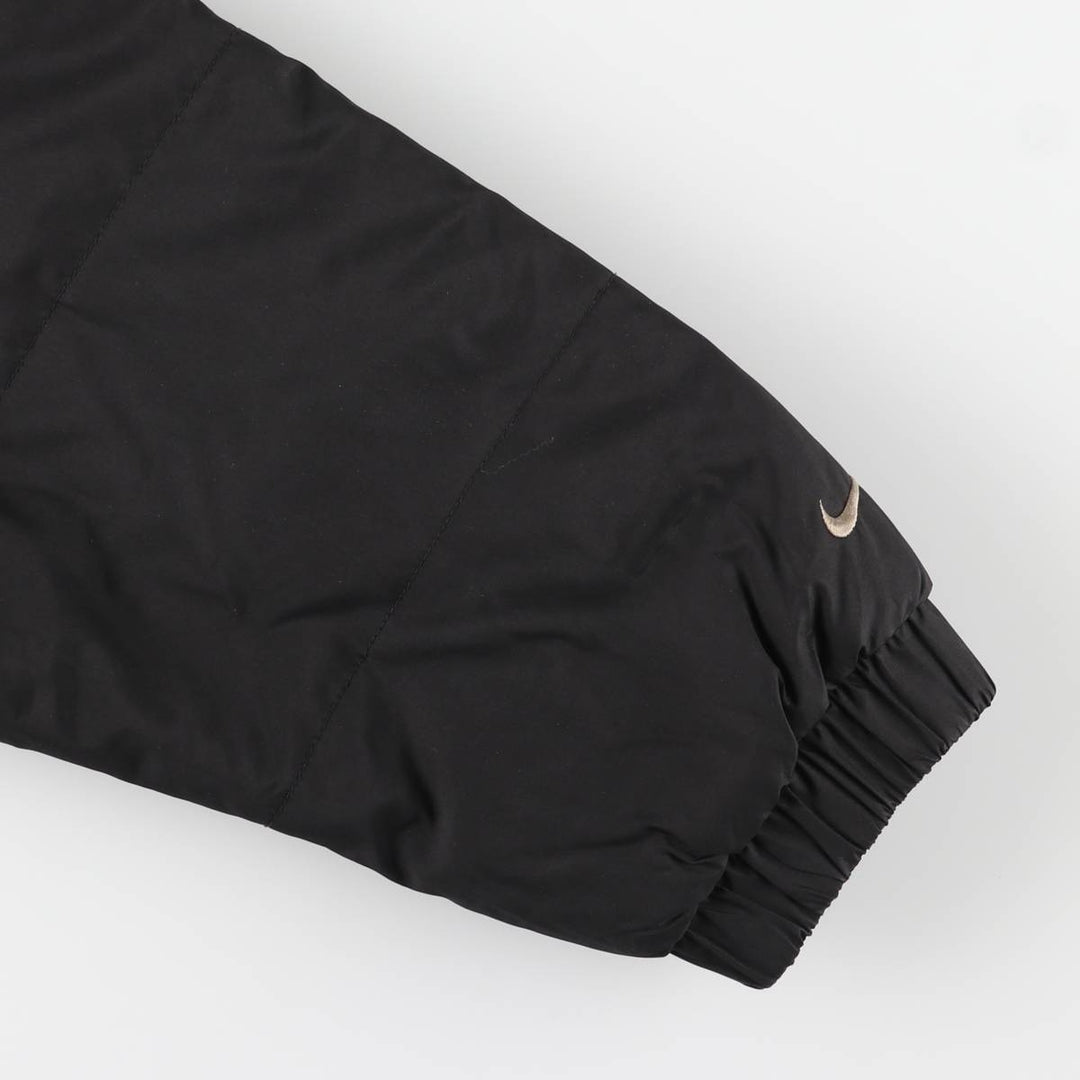 90s-00'S Nike padded puffer jacket, men's size L polyester black type Vintage Second Hand