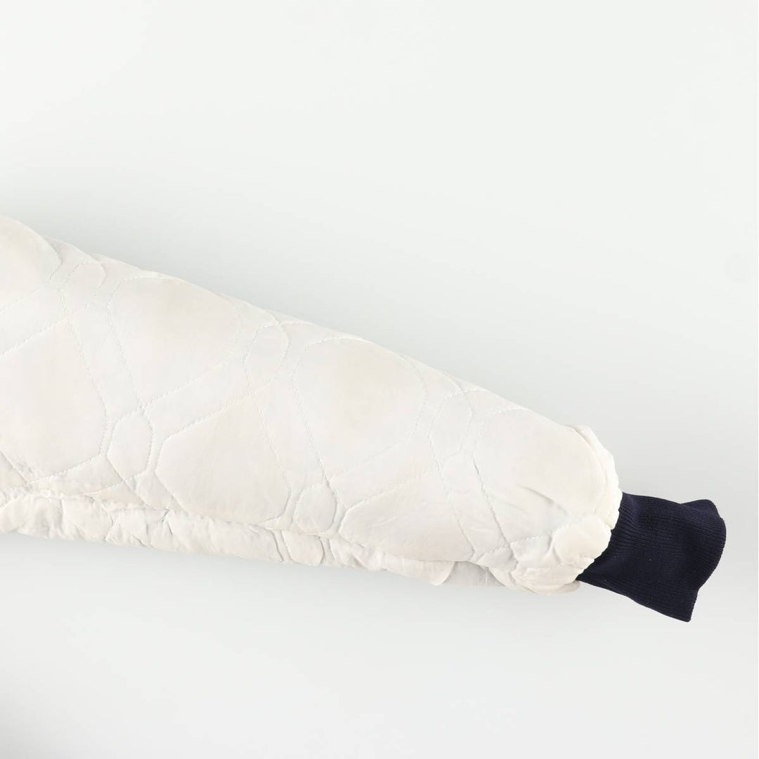 1980'S Starter Penn State University Padded College Nylon Stadium Jacket, Award Winning, Made in USA, Men's Size Medium Nylon navy blue type Vintage Second Hand