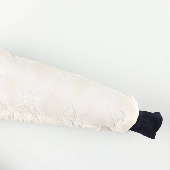 1980'S Starter Penn State University Padded College Nylon Stadium Jacket, Award Winning, Made in USA, Men's Size Medium Nylon navy blue type Vintage Second Hand