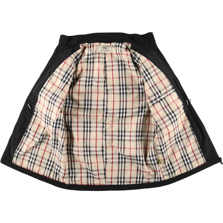 Burberry's BURBERRY LONDON Check Pattern Liner Cotton Jacket, Men's XL cotton black type Vintage Second Hand