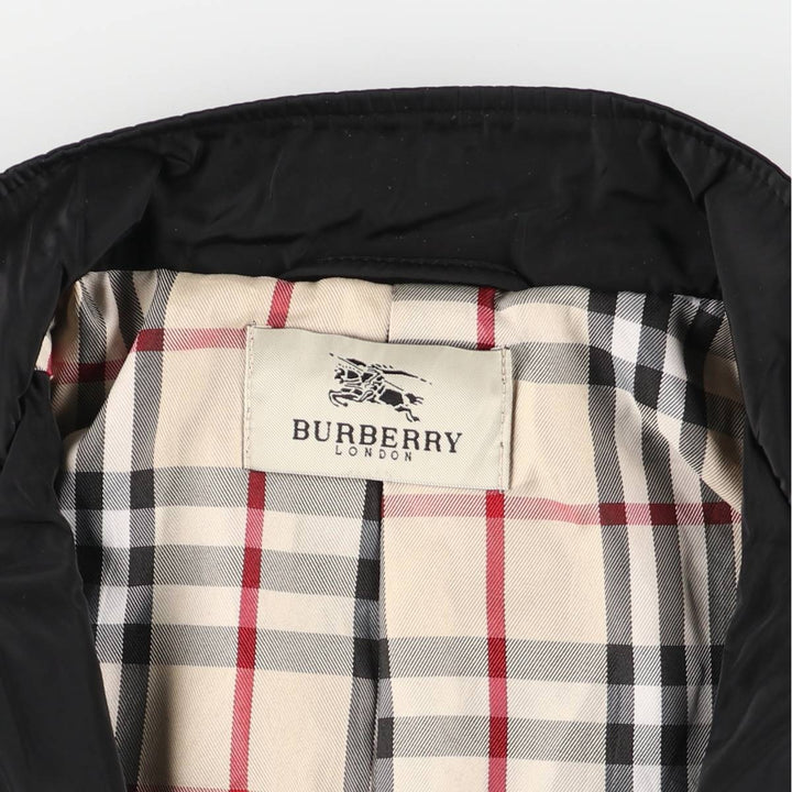 Burberry's BURBERRY LONDON Check Pattern Liner Cotton Jacket, Men's XL cotton black type Vintage Second Hand